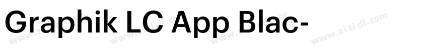 Graphik LC App Blac字体转换